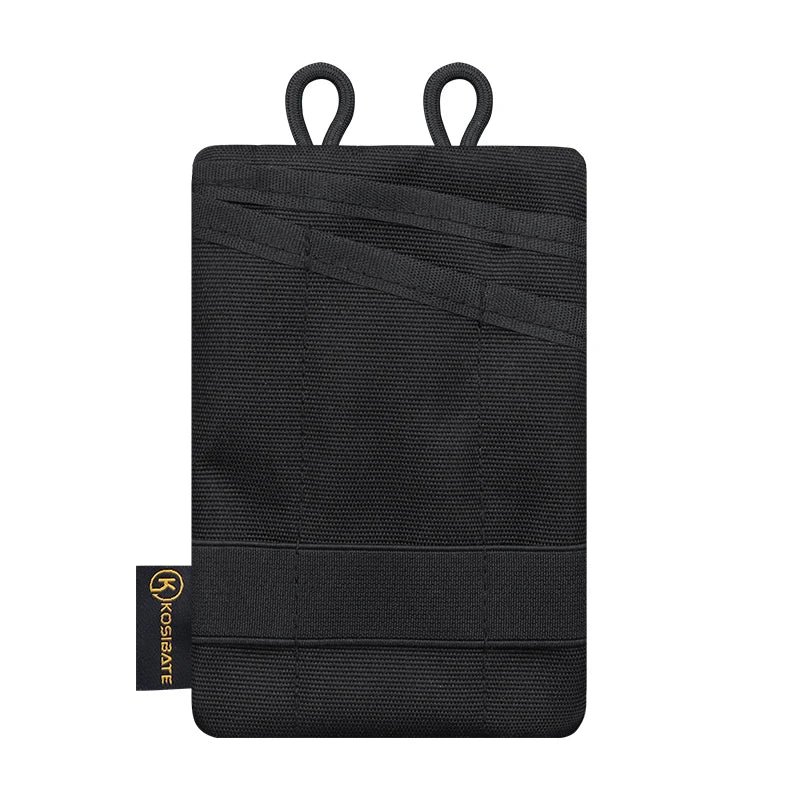 MOLLE EDC Pouch - Belt Waist Pack for Keys and Cards - Black