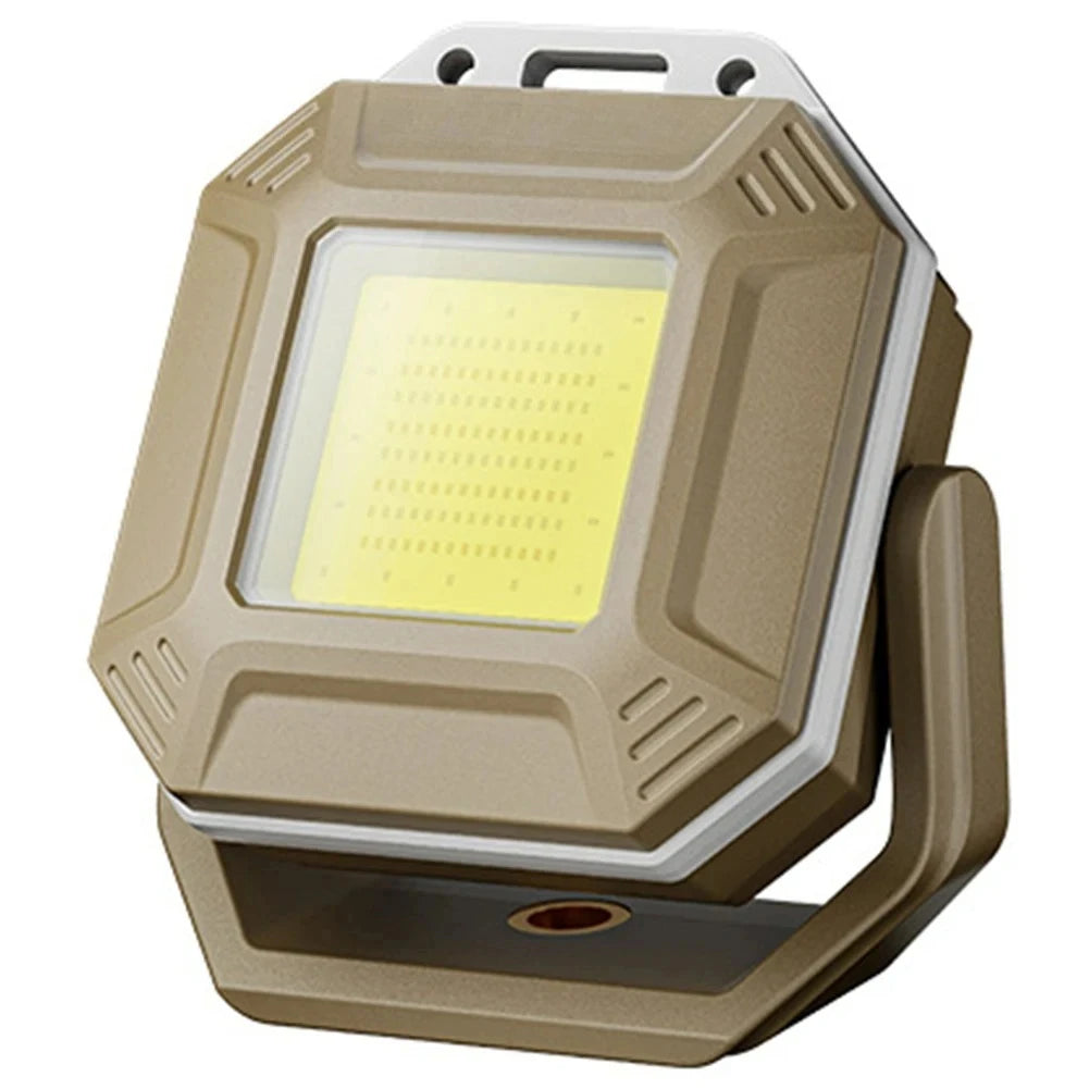 Rechargeable LED Work Light - Magnetic Lamp for Car Tasks - Khaki