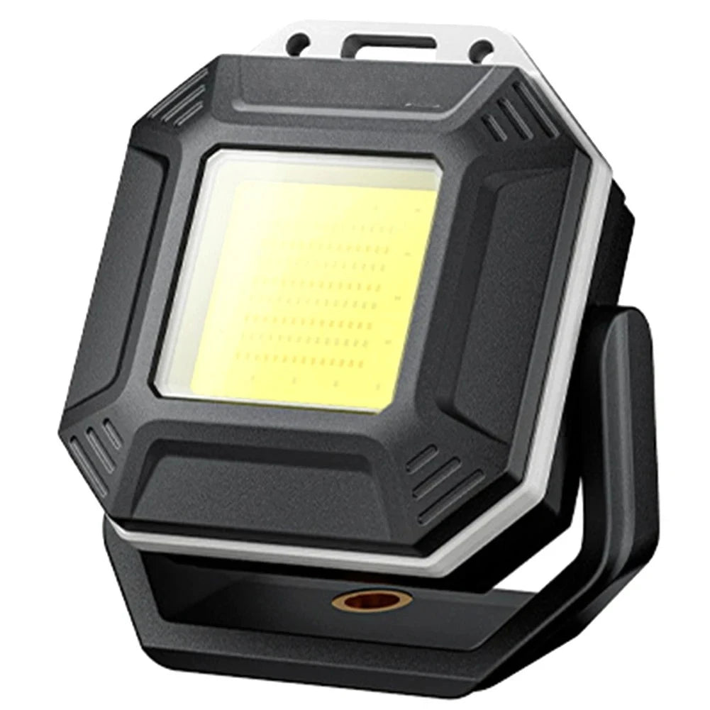 Rechargeable LED Work Light - Magnetic Lamp for Car Tasks - Black