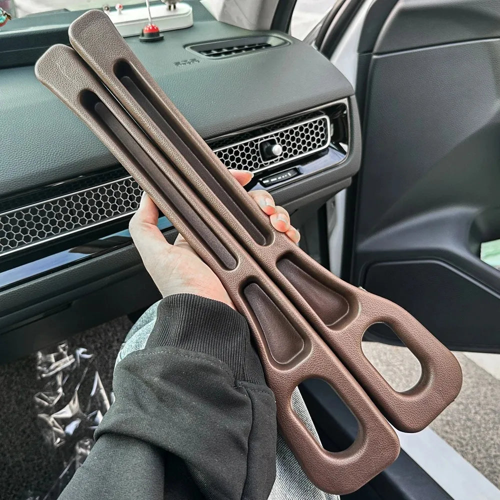 Car Seat Gap Filler - 2-Piece Console Organizer - coffee color