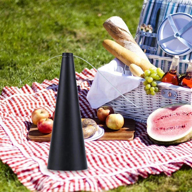 Holographic Tabletop Fly Repellent Fan - Cordless Outdoor Food Protector
