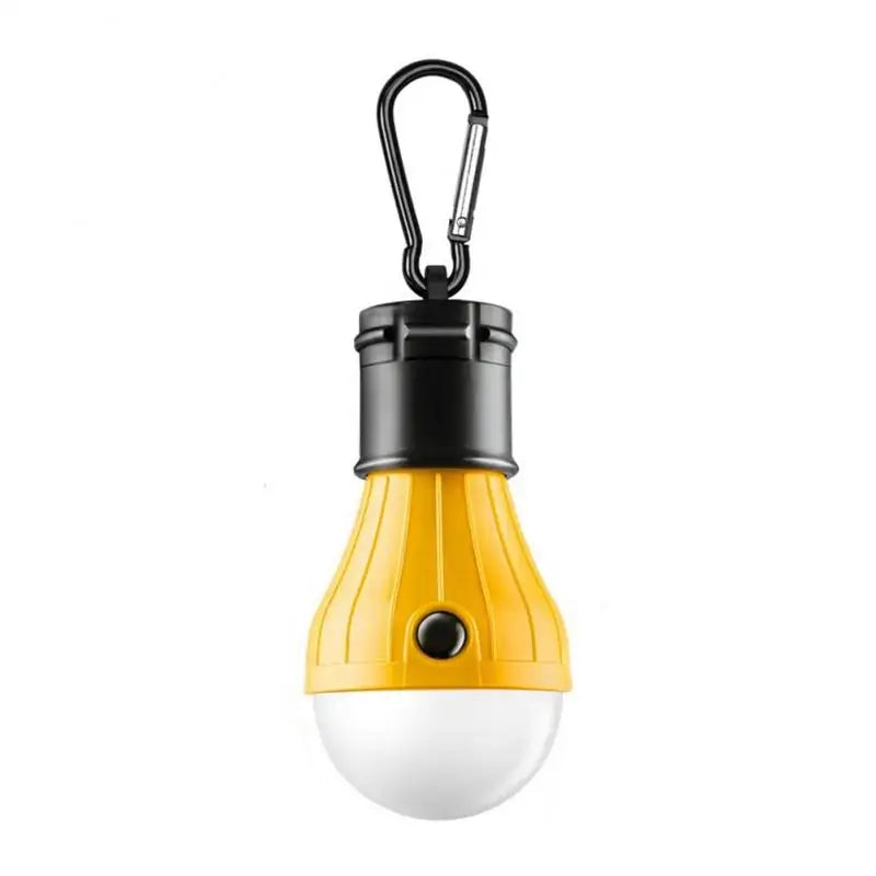 Mini LED Camping Bulb - 3-Mode Hanging Tent Light - Yellow