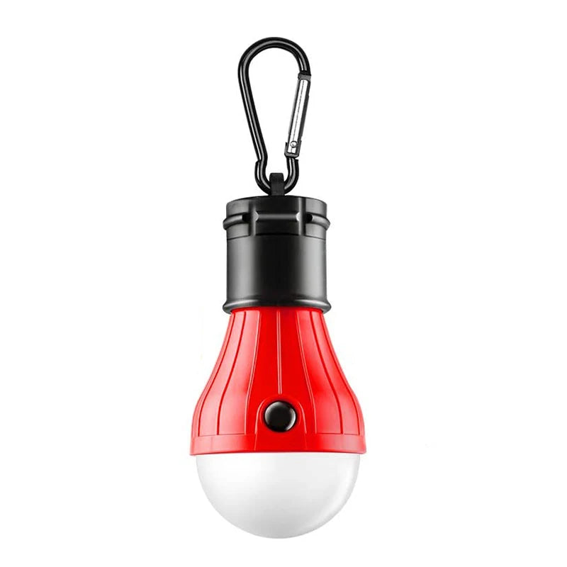 Mini LED Camping Bulb - 3-Mode Hanging Tent Light - Red