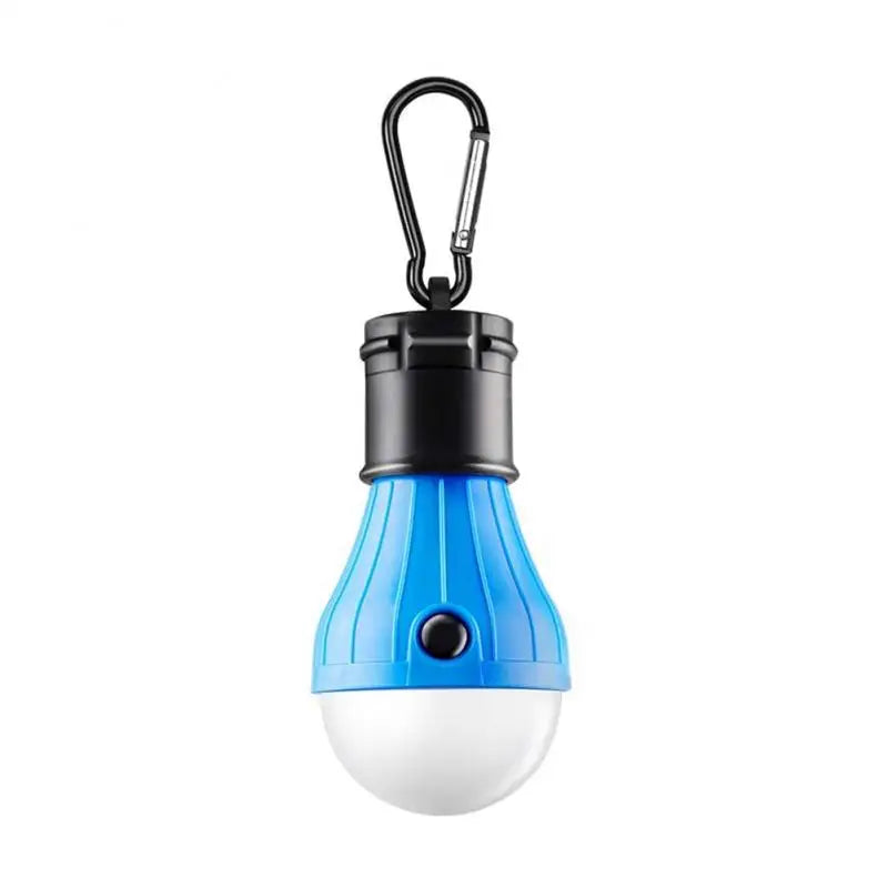 Mini LED Camping Bulb - 3-Mode Hanging Tent Light - Blue