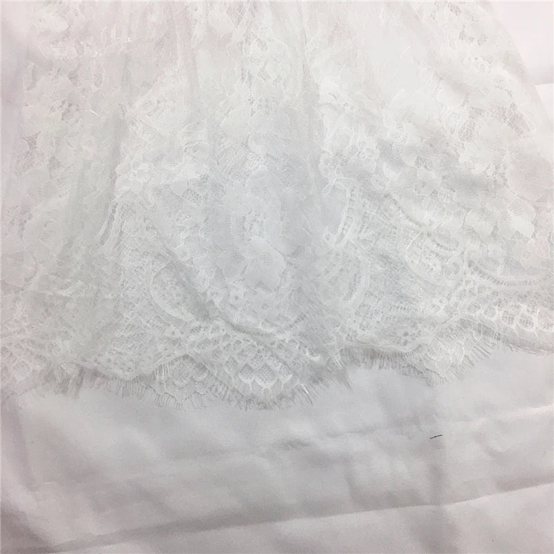 Women's Lace Mesh Skirt Extender - Sheer Mini Underskirt