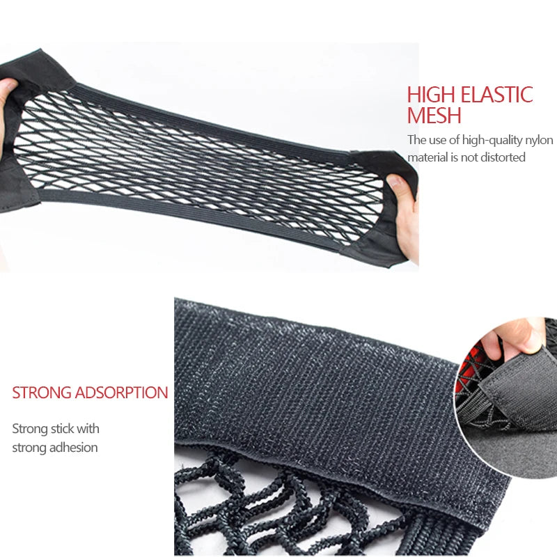Car Trunk Mesh Organizer - Seat-Back Storage Net