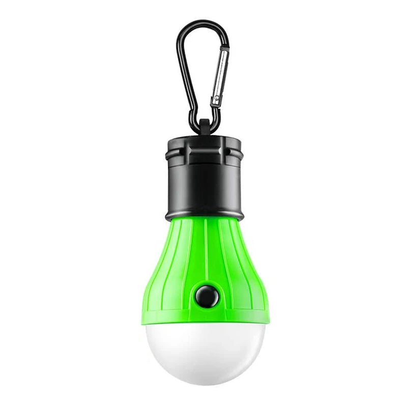 Mini LED Camping Bulb - 3-Mode Hanging Tent Light - Green