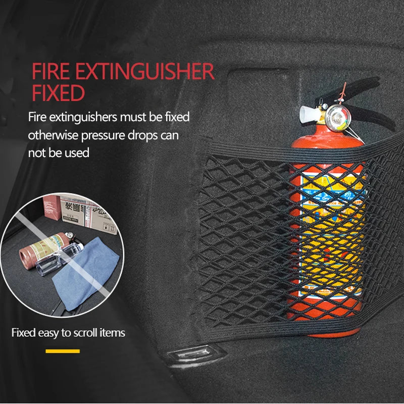 Car Trunk Mesh Organizer - Seat-Back Storage Net
