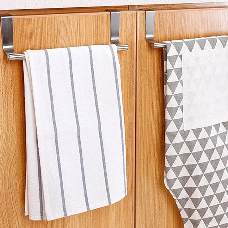 Kitchen Cabinet Door Towel Bar - For Kitchen Storage and Prep