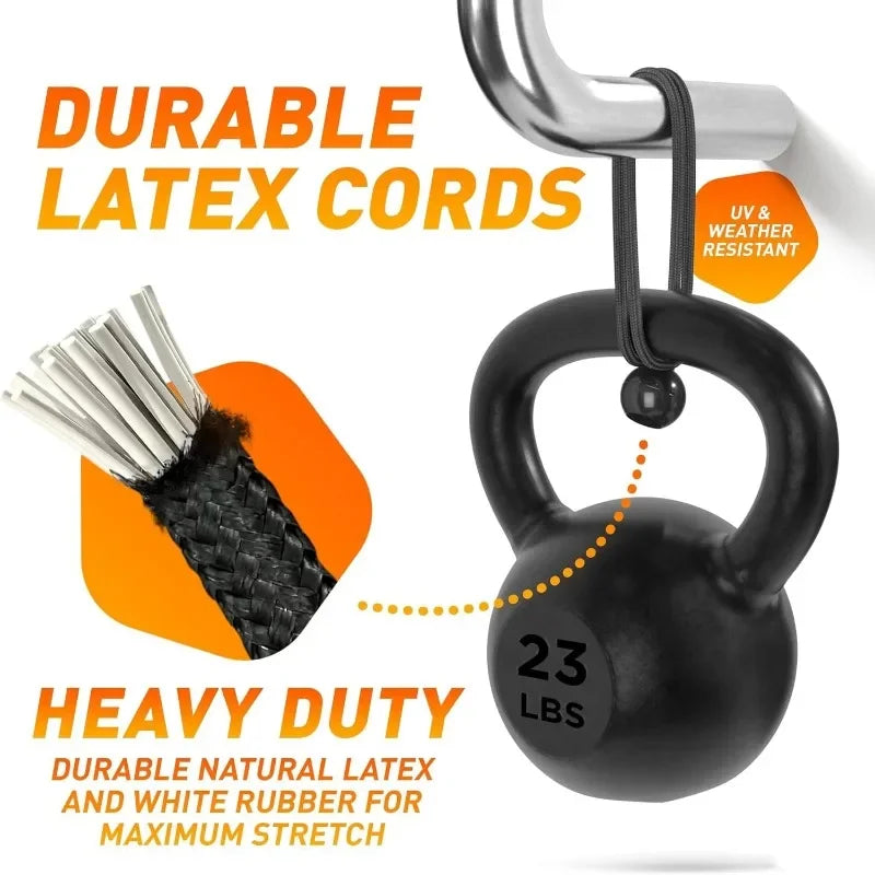 Bungee Ball Ties - 10-Piece Cord Set for Tarps and Tents