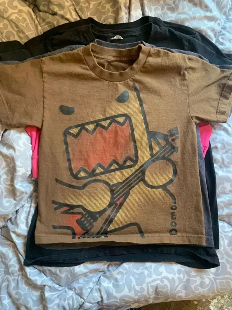 Kawaii Graphic T-Shirt - Oversized Cotton Casual Tee