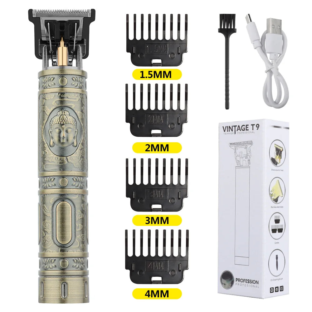 Retro T9 Original Haircutting Machine - For Desk or Travel Use
