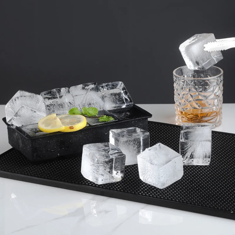 Silicone Ice Cube Tray - Multi-Grid Mold for Home Drinks