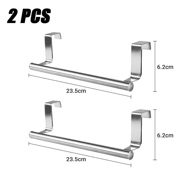 Kitchen Cabinet Door Towel Bar - For Kitchen Storage and Prep