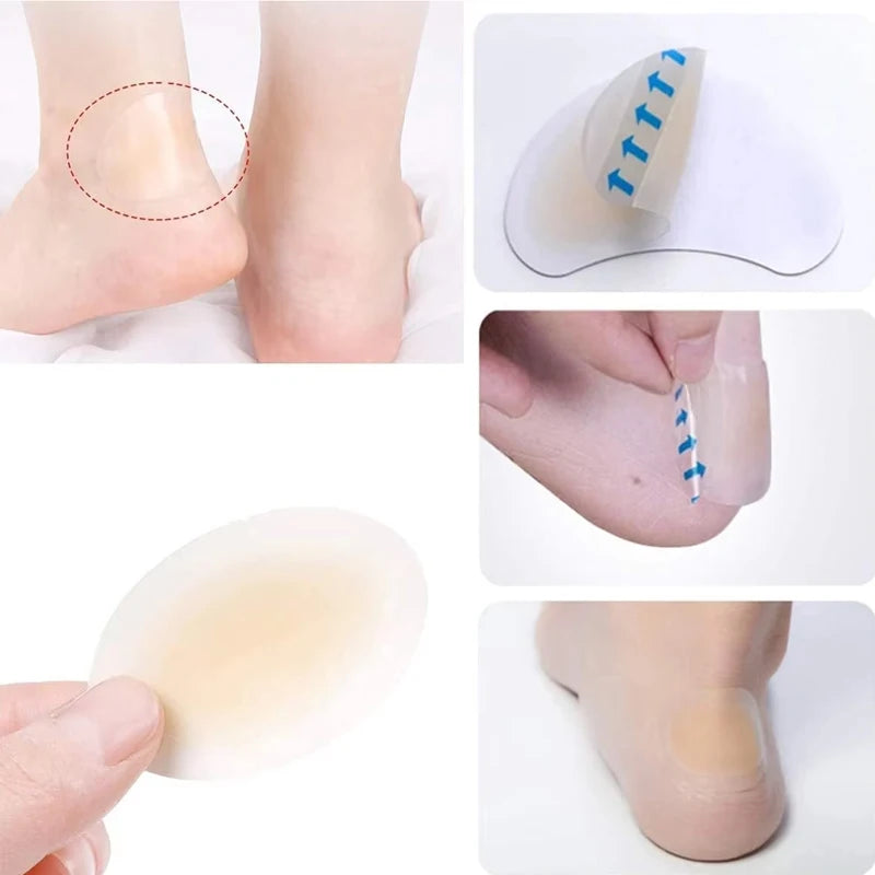 Invisible Heel Grip Patches - 15-Piece Silicone Shoe Liners