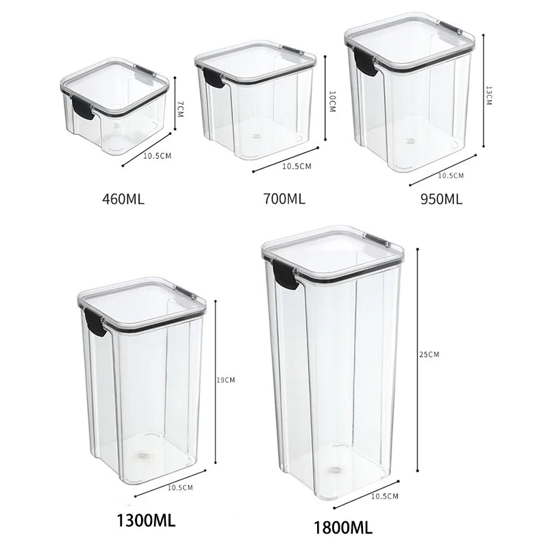Sealed Jars Kitchen Grain Storage - For Kitchen Storage and Prep