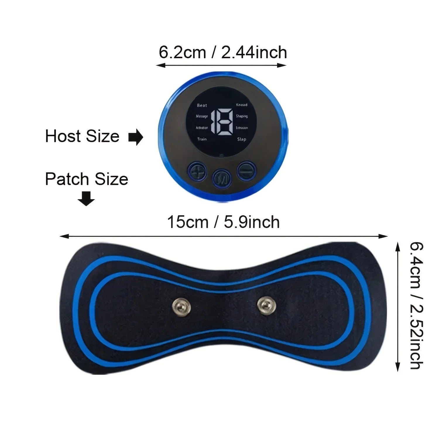 EMS Neck and Body Massager – 8 Modes for Portable Relief at Home