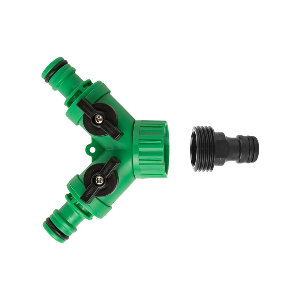 Garden Water Splitter - Two-Way Faucet Hose Connector