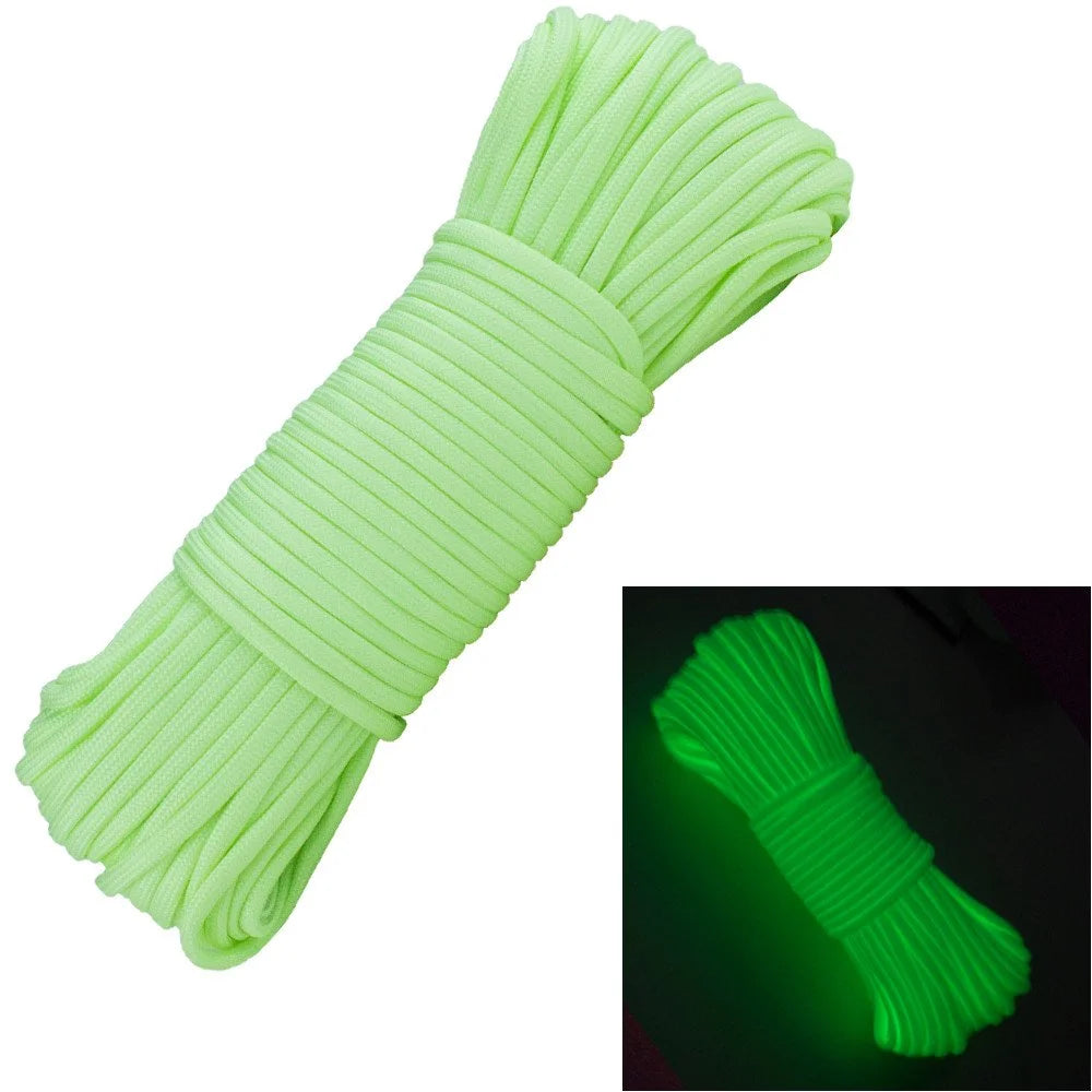 Luminous Paracord Rope - 4 mm Cord for Camping Gear