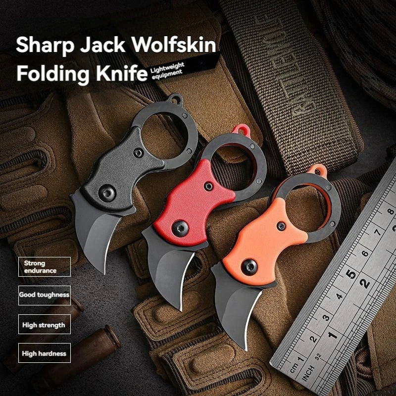 Mini Keychain Pocket Knife - Compact Fixed Blade Utility Cutter