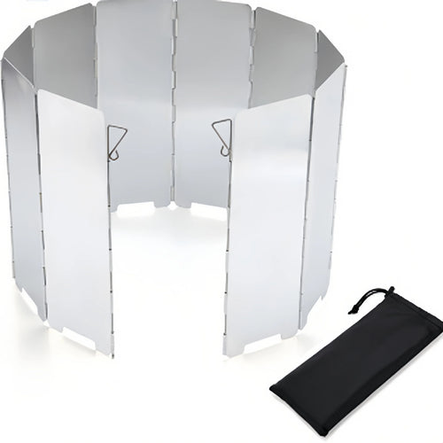 Camping Stove Windshield - Folding Screen for Outdoor Cooking