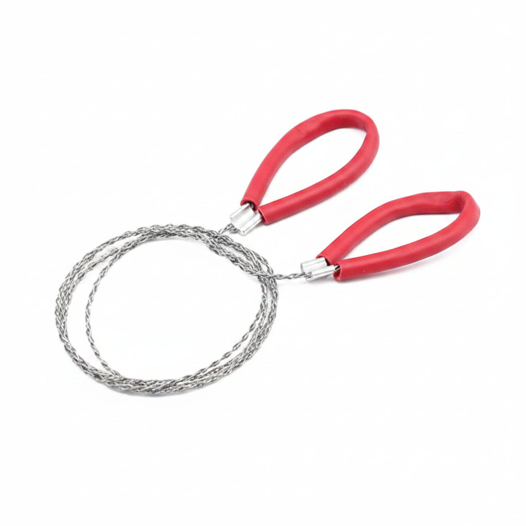Portable Wire Saw - Stainless Steel Camping Hand Saw - Red 1 Piece