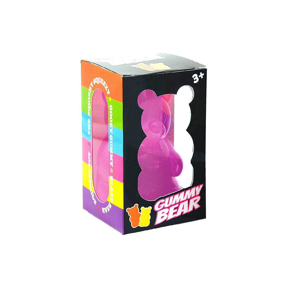 Sensory Fidget Cube - Colorful Squeeze Toy - Purple / With Box