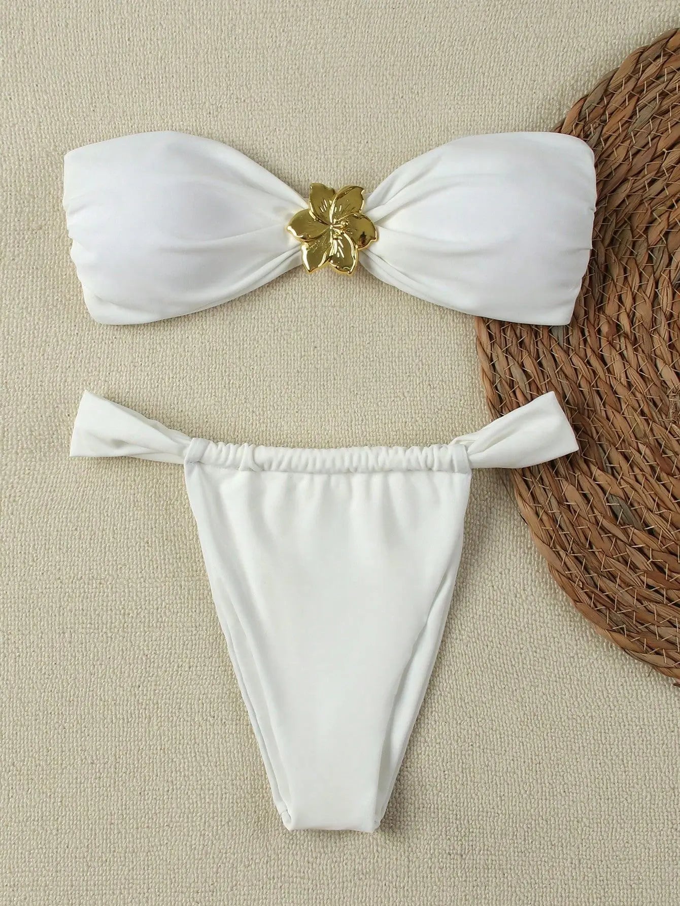 Women's Bandeau Bikini Set - Two-Piece Swimwear - Jy761Wi