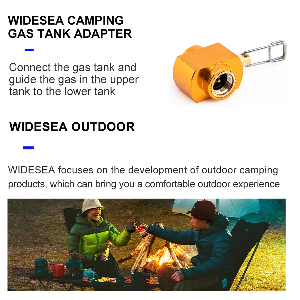 Camping Stove Refill Adapter - Butane Connector for Outdoor Use