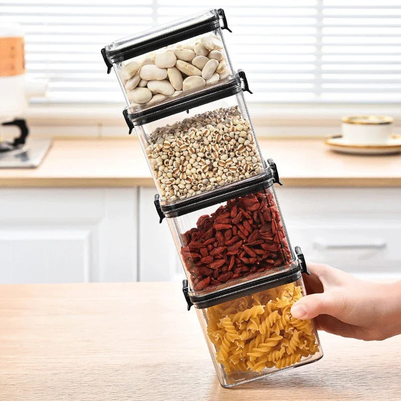 Sealed Jars Kitchen Organizer Grain - For Kitchen Storage and Prep
