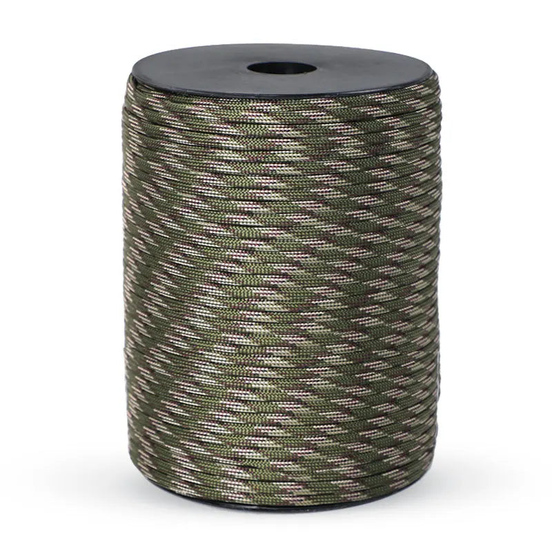 550 Paracord Rope - 4 mm Utility Cord for Camping Gear - Camouflage