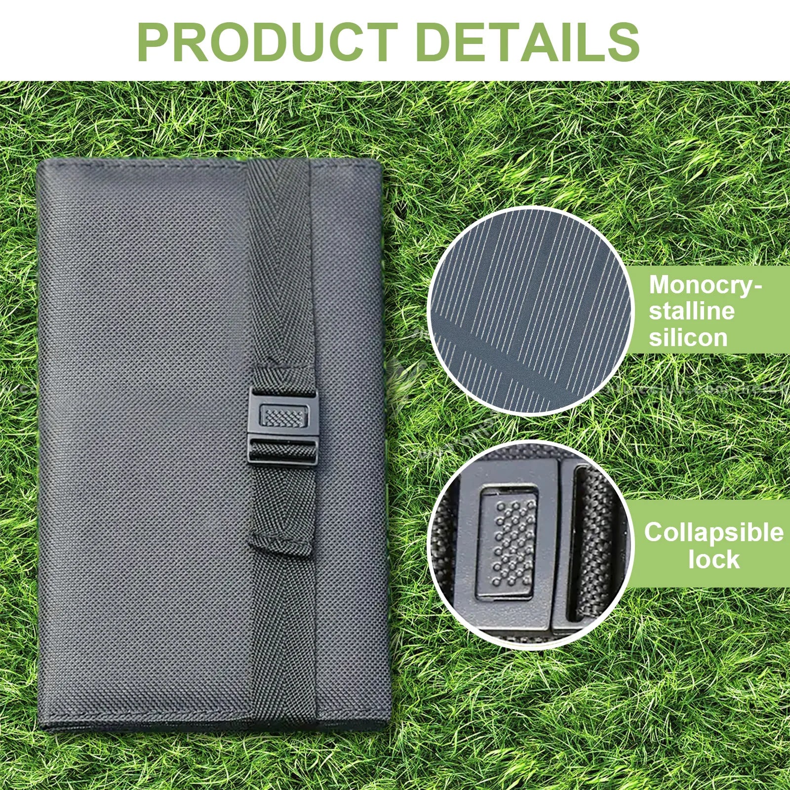 Foldable Solar Panel Charger - 20 W USB Power for Travel