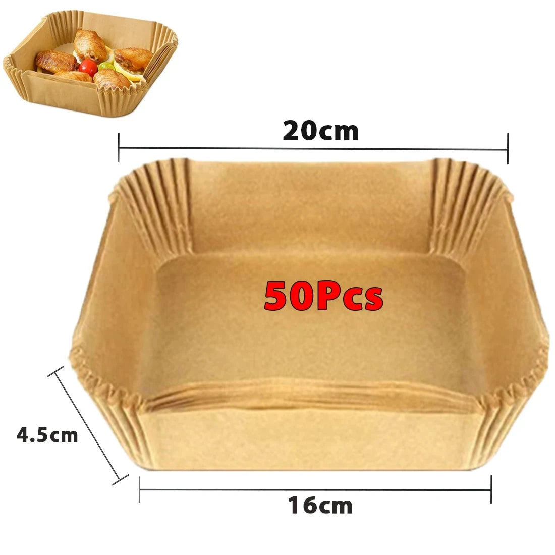 Air Fryer Disposable Paper Non-stick - For Kitchen Storage and Prep