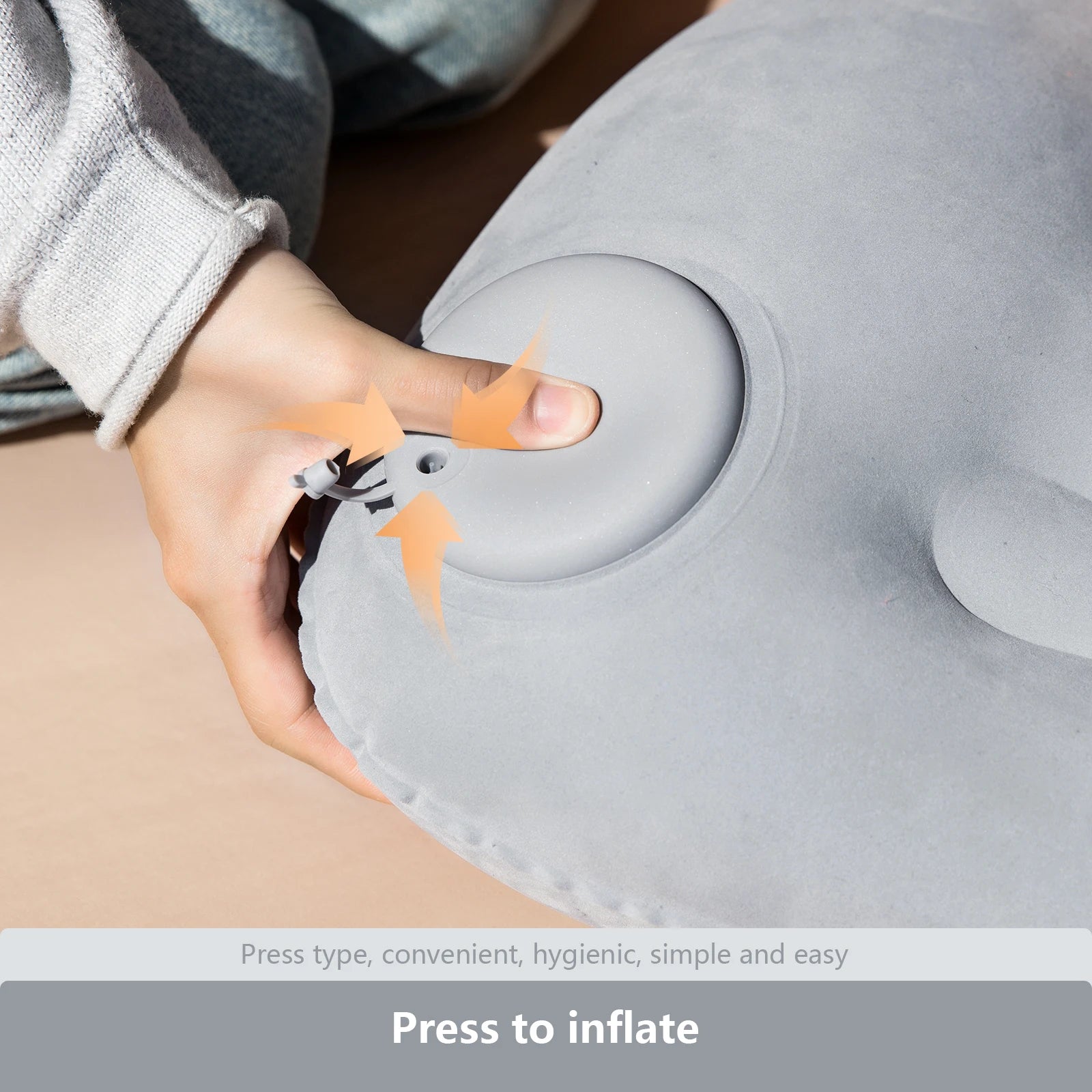 Inflatable Camping Pillow - Travel Air Pillow for Outdoor Rest