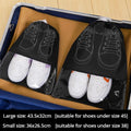 Nonwoven Shoe Storage Bags - Thickened Travel Covers for Footwear - Black 5 Pieces