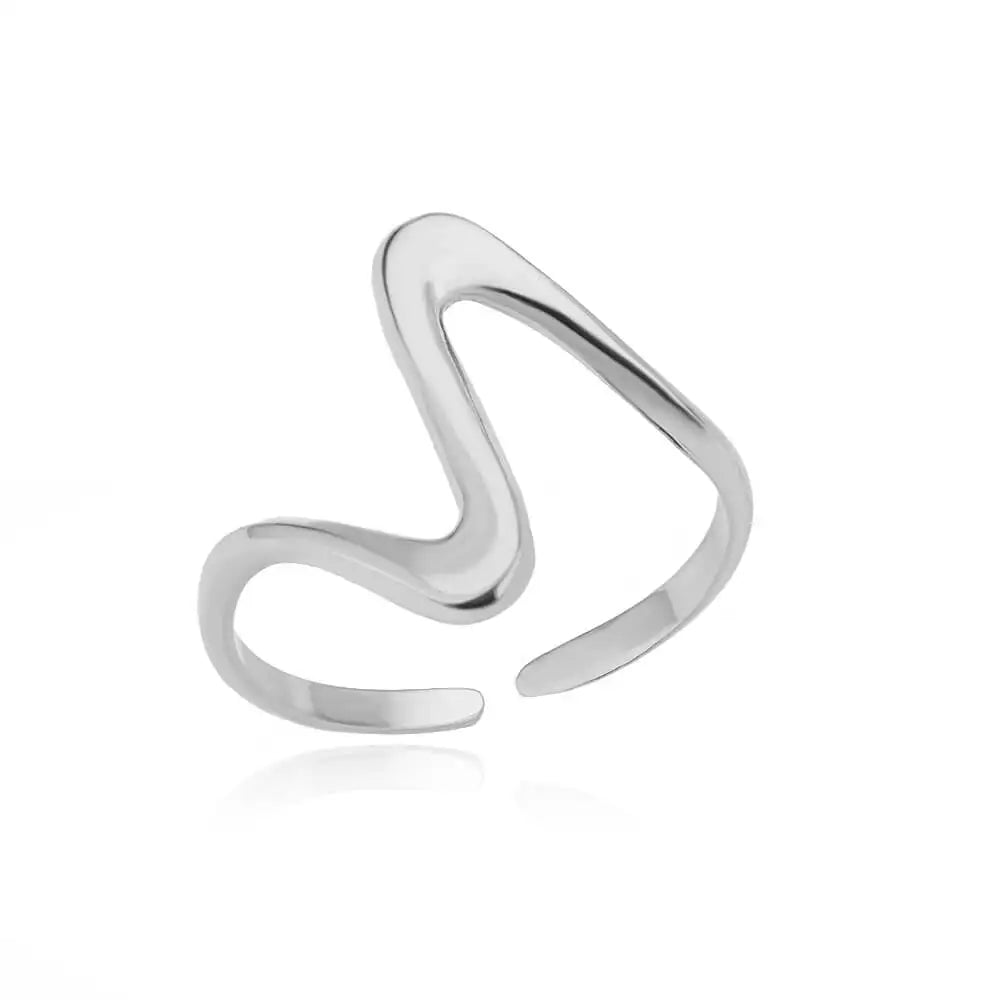 Gold-Color Stainless Steel Ring - Classic Fashion Jewelry - Style Jz3944P / Gold Color