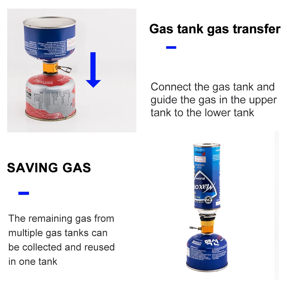 Camping Stove Refill Adapter - Butane Connector for Outdoor Use