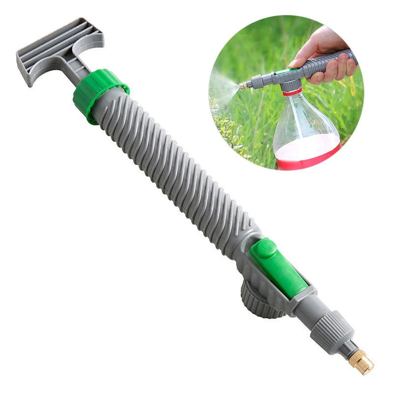 Garden Bottle Spray Nozzle – Hand Pump Watering for Patio Plants