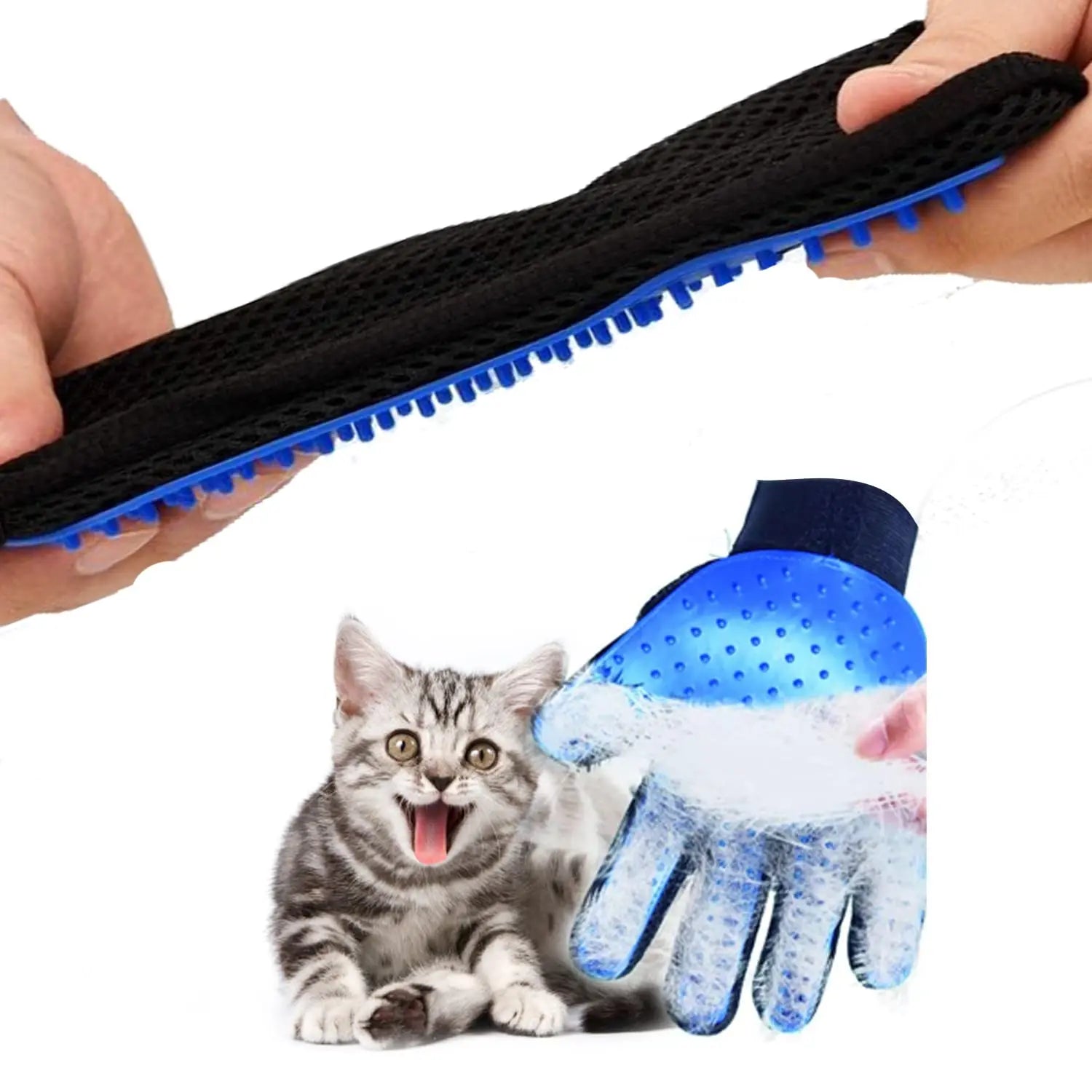 Cat Hair Remove Gloves Rubber - For Everyday Pet Use