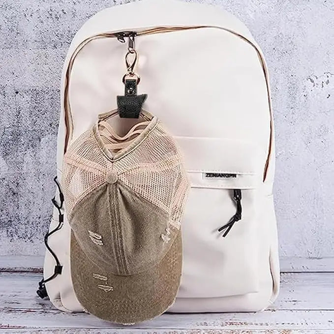 Travel Hat Clip - Backpack Cap Holder for Hands-Free Carry