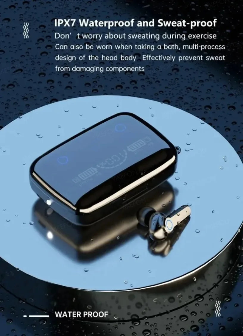 Wireless Earbuds with Digital Display – M19