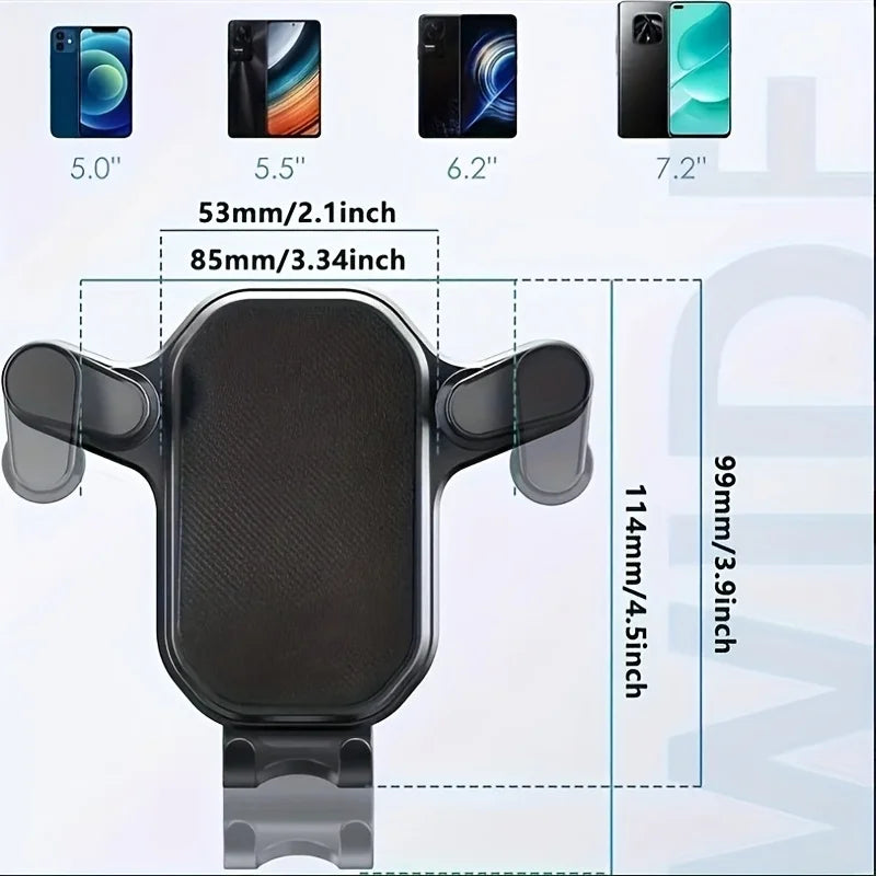 Air Vent Car Phone Mount – Universal Clip Holder for Smartphones