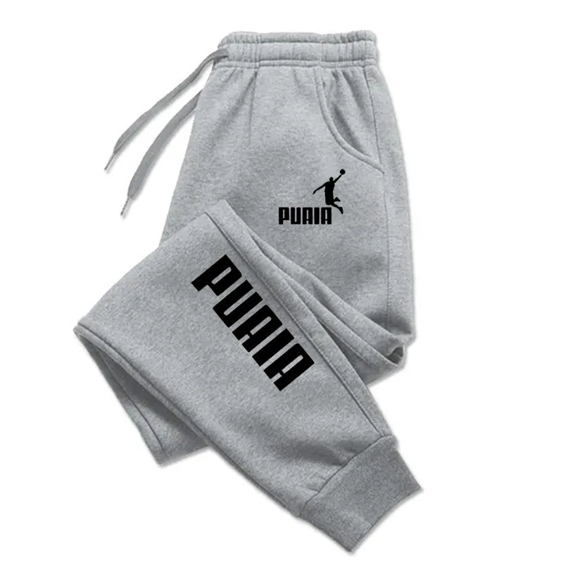 Men's Printed Jogger Pants - Drawstring Casual Sweatpants