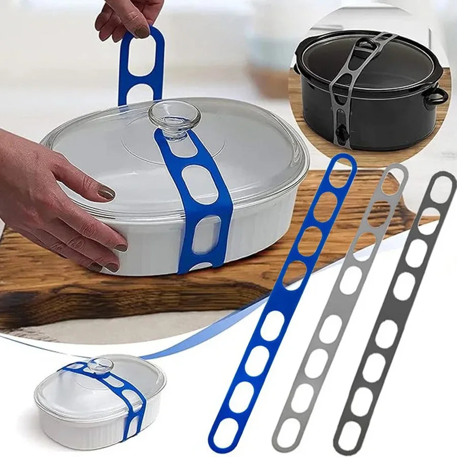 Silicone Lid Strap - 54 cm Band for Pots and Lunch Boxes