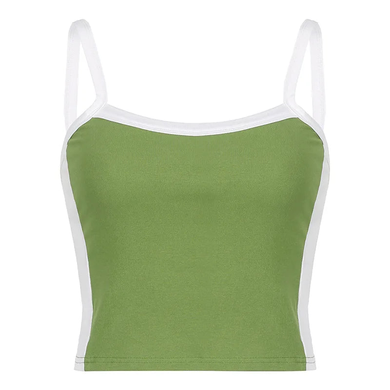 Backless Knit Crop Top – Stretch Cami Style for Summer Outfits