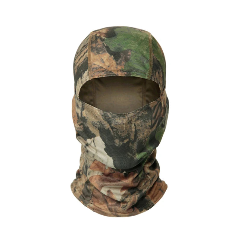 Printed Outdoor Balaclava - Lightweight Face Cover Scarf - Mountain Forest