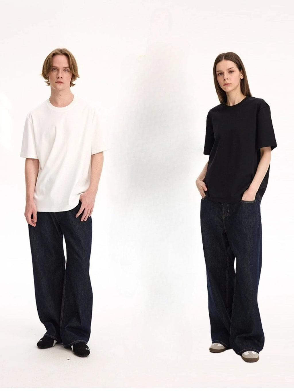 Women's Solid Cotton T-Shirt - Short Sleeve Casual Tee