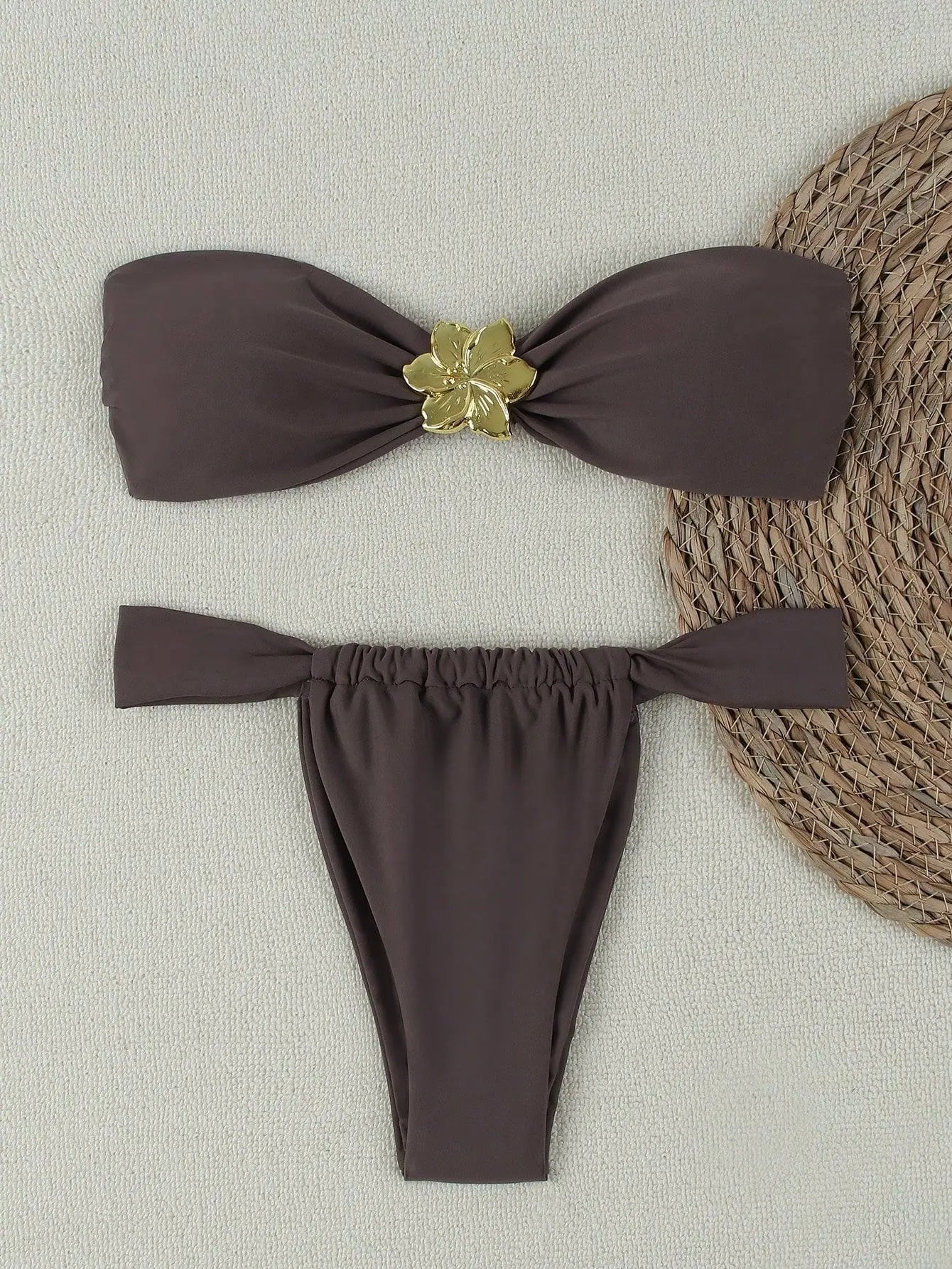 Women's Bandeau Bikini Set - Two-Piece Swimwear - Jy761Br