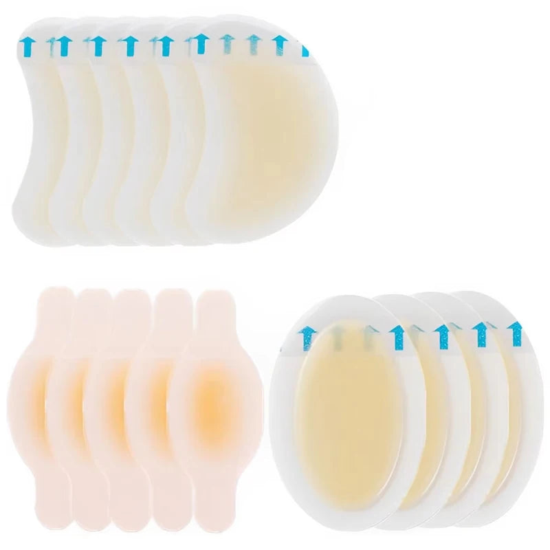 Invisible Heel Grip Patches - 15-Piece Silicone Shoe Liners
