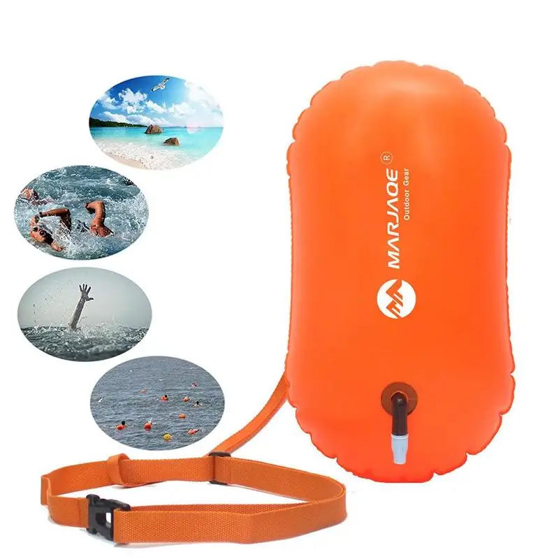Inflatable Swim Buoy - PVC Open Water Tow Float Bag